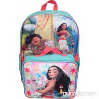 Girls Moana Backpack 16" & Detachable Lunch Bag   